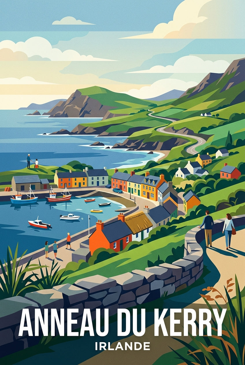 Affiche de l'Anneau du Kerry, poster Irlande | Afich