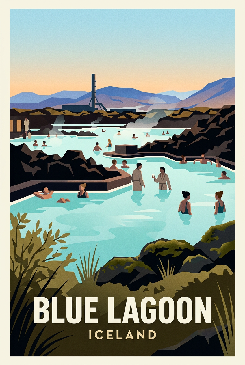 Affiche Blue Lagoon, Islande | Afich