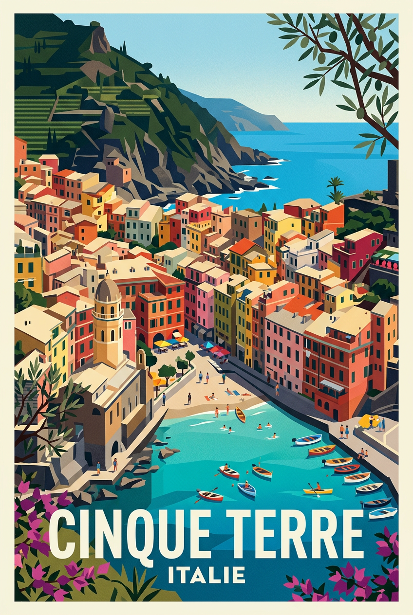 Affiche de Manarola, Cinque Terre Italie | Afich