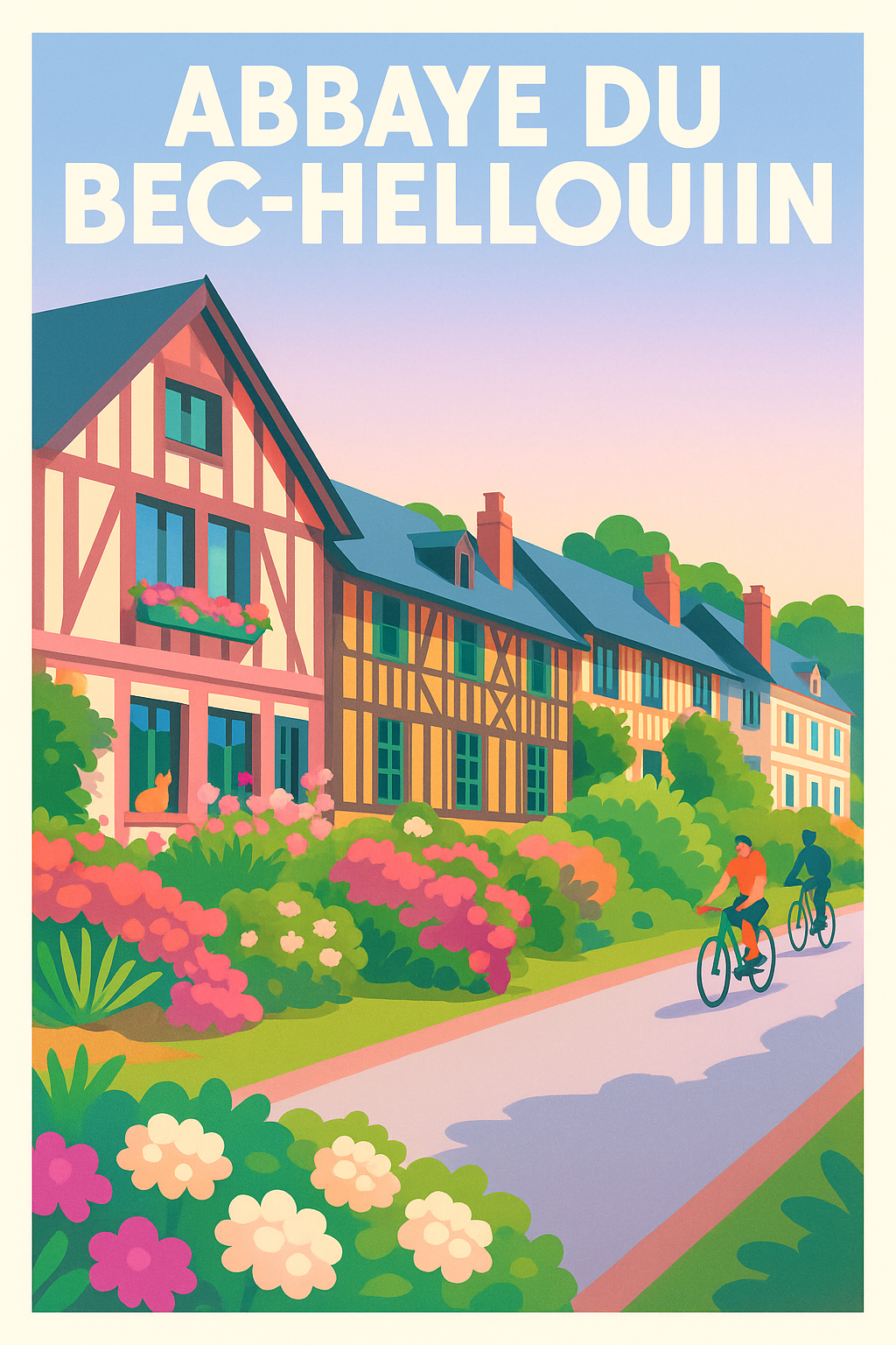 Affiche de Abbaye du Bec-Hellouin - Charme et Sérénité de Normandie