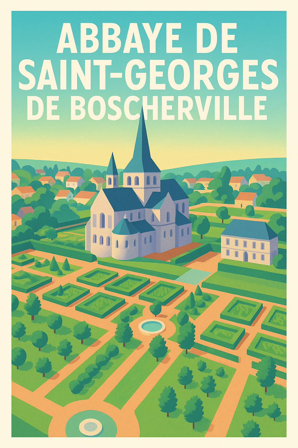 Affiche de Abbaye de Saint-Georges de Boscherville - L'élégance du patrimoine normand