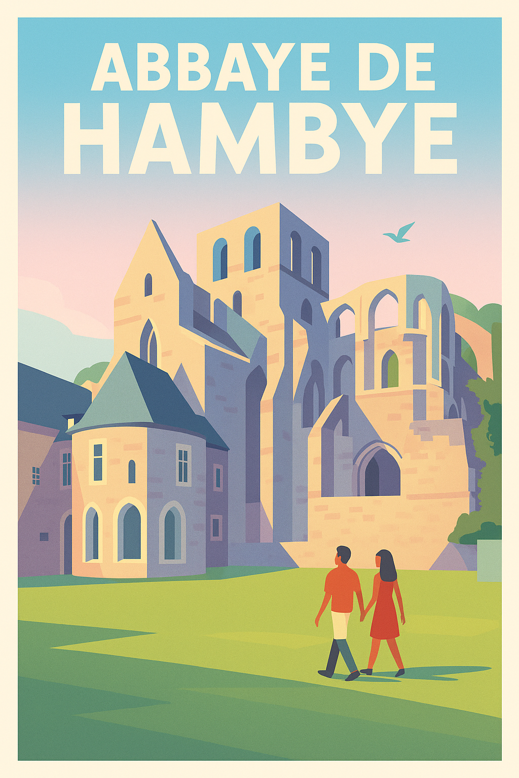 Affiche de Abbaye de Hambye - Sérénité et Histoire au Cœur de la Normandie
