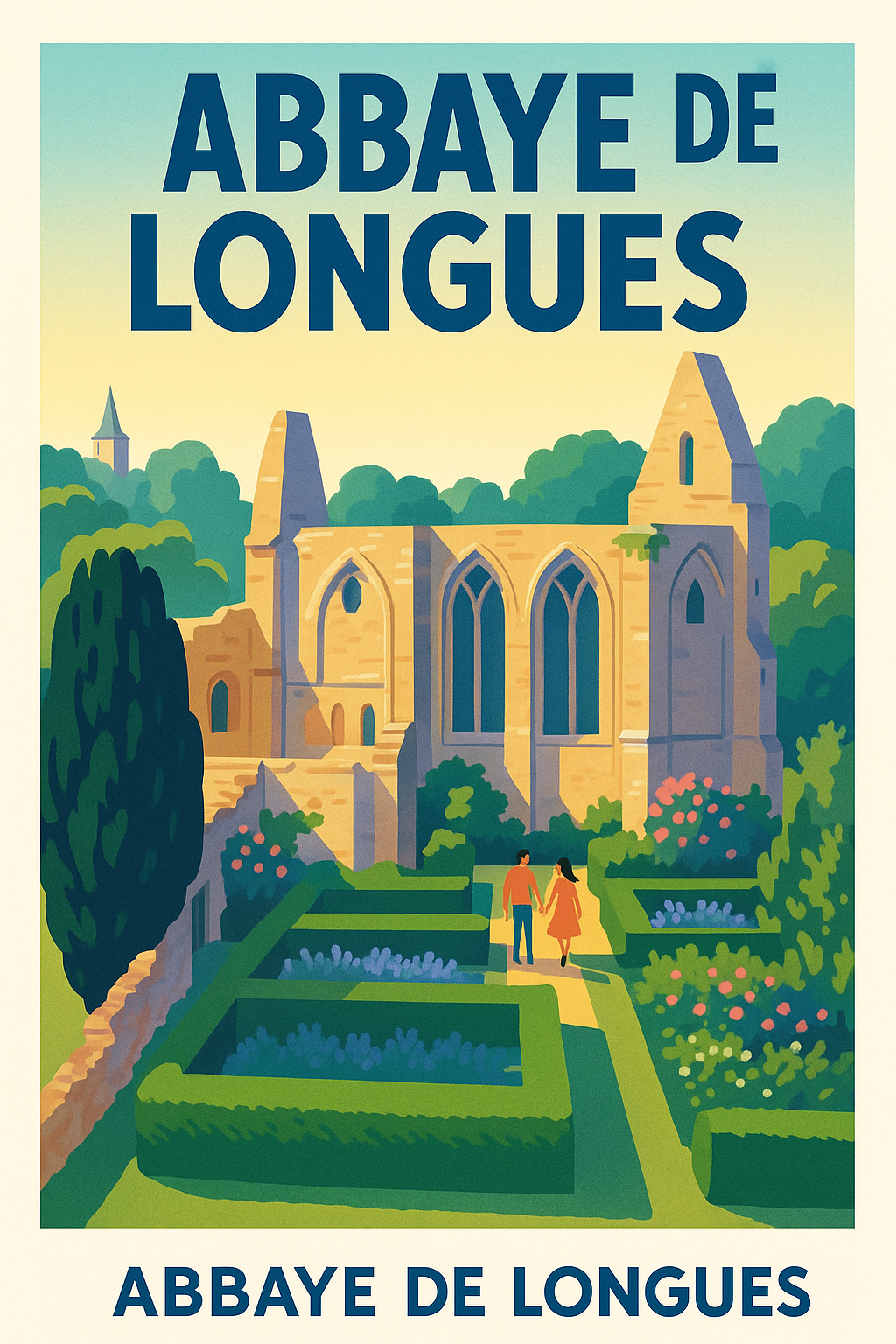 Affiche de Abbaye de Longues - Sérénité et Histoire au Cœur de la Normandie