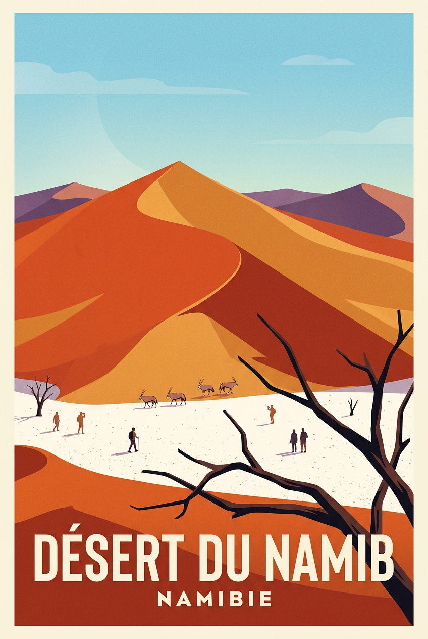 Affiche du Désert du Namib, poster Namibie | Afich