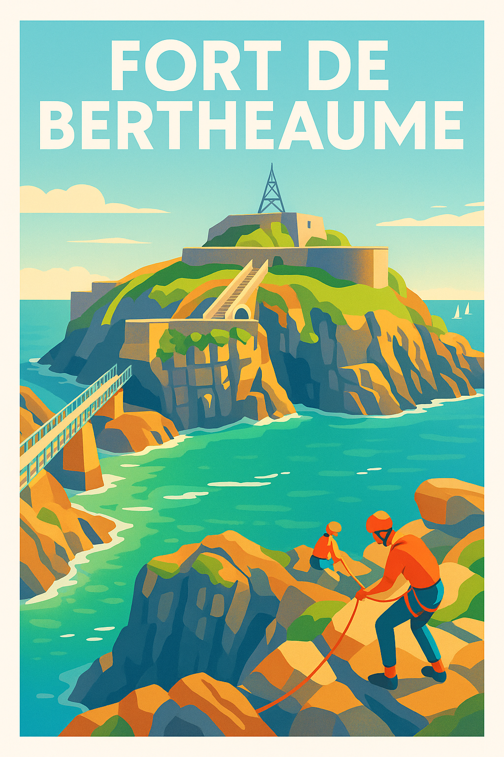 Affiche de Fort de Bertheaume - L'aventure entre ciel et mer en Bretagne