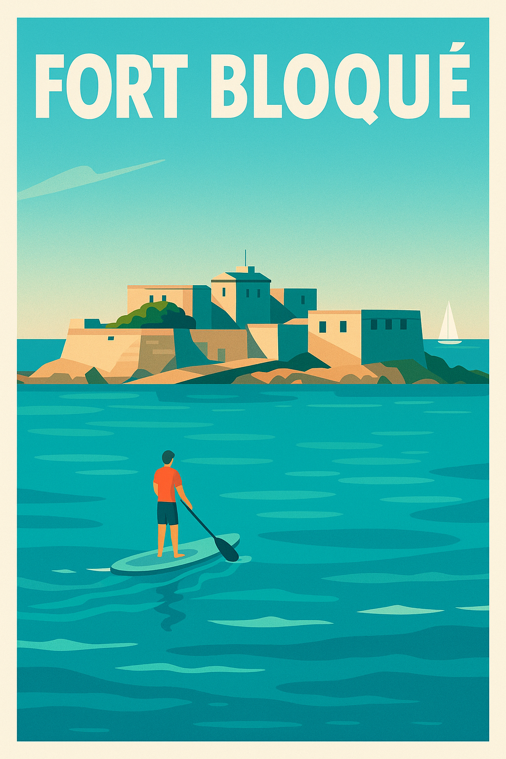 Affiche de Fort Bloqué - L'esprit de la Bretagne entre terre et mer