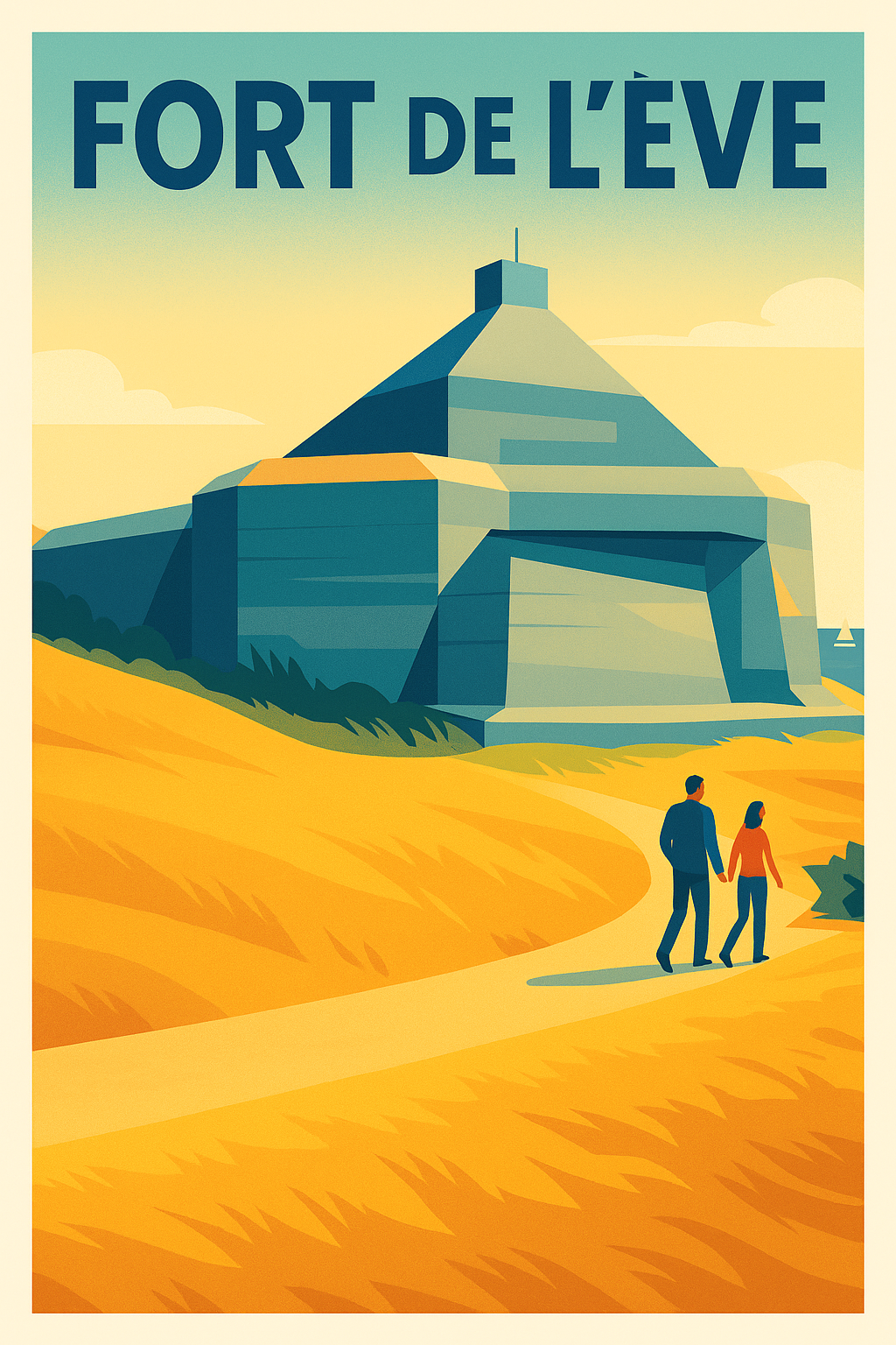 Affiche de Fort de l'Ève - Évasion historique entre dunes et océan