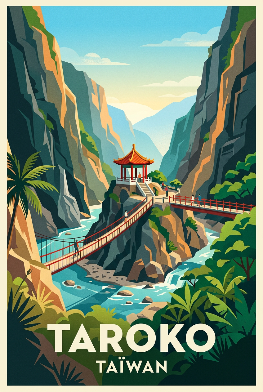 Affiche de Taroko, poster National Park | Afich