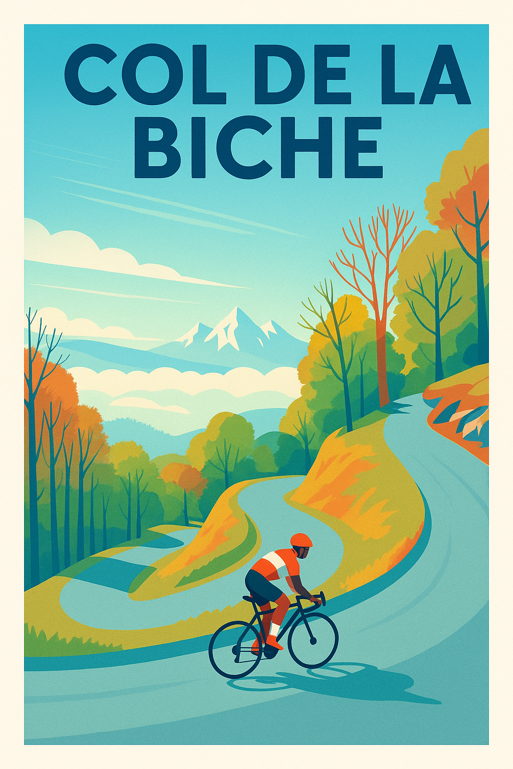 Affiche de Col de la Biche - Le sommet mythique du Jura dans votre déco