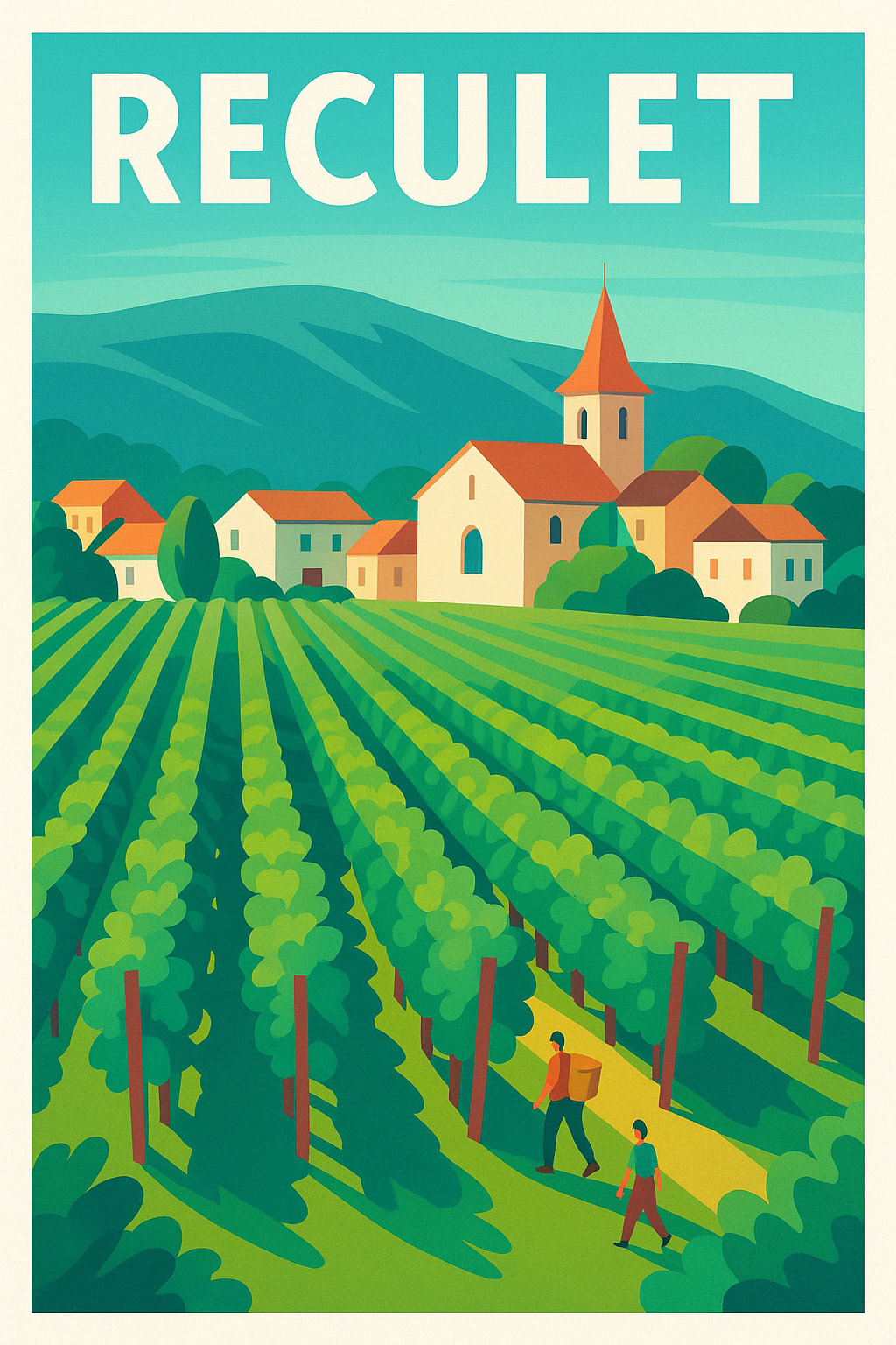 Affiche de Reculet - L'élégance bucolique au cœur des vignobles