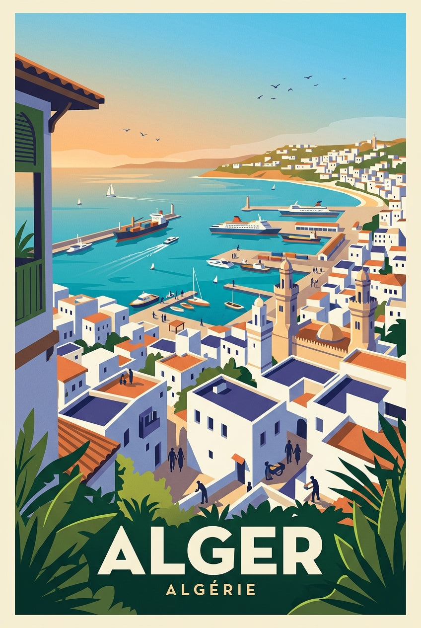 Affiche d'Alger, poster décoratif | Afich
