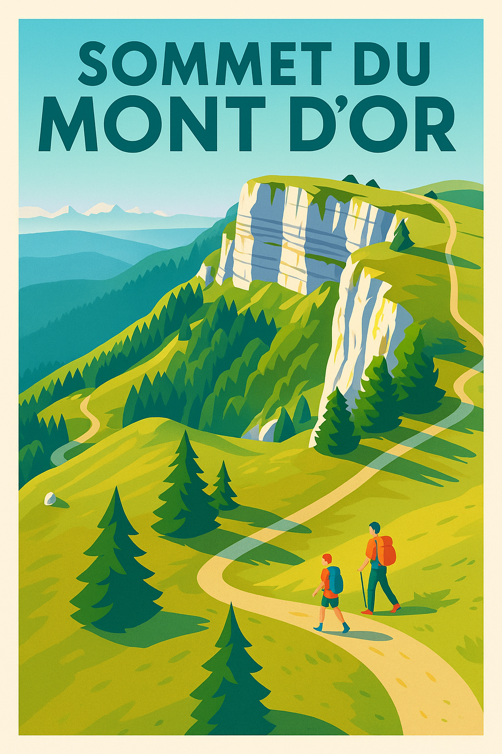 Affiche de Sommet du Mont d'Or - L'évasion panoramique au cœur du Jura