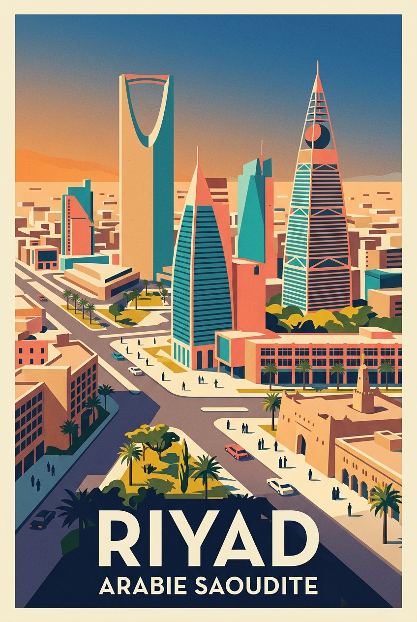 Affiche de Riyad, poster Kingdom Centre Tower | Afich