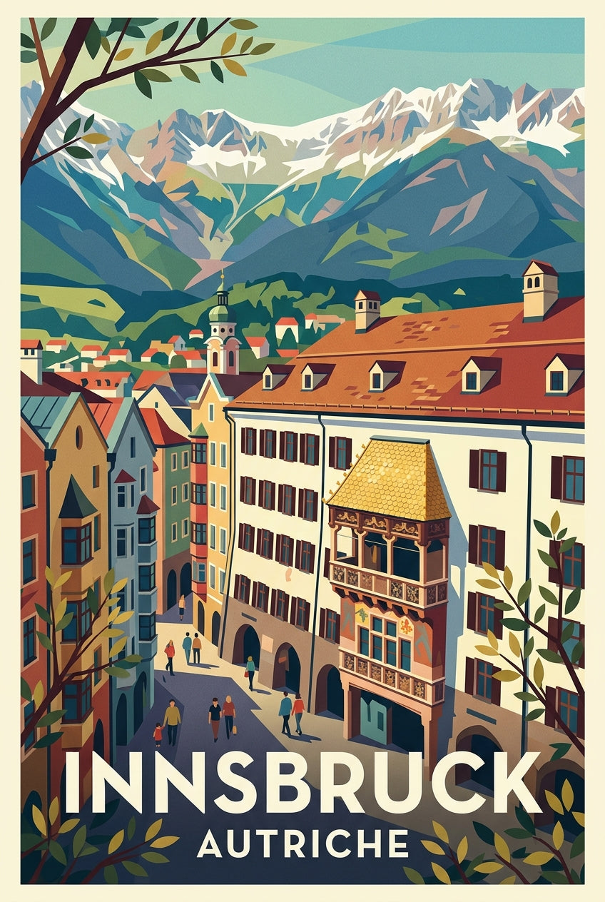 Poster d'Innsbruck, Petit Toit d'or | Afich