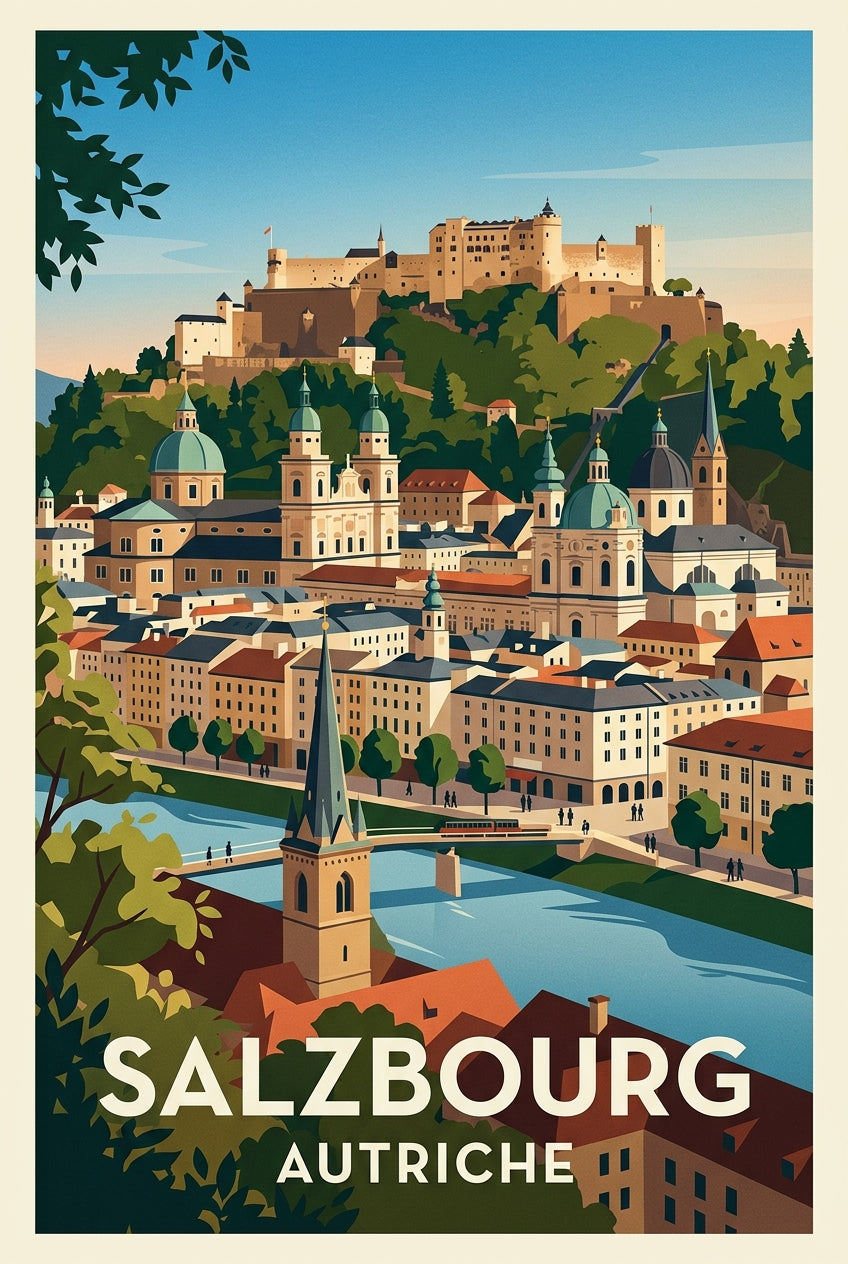 Poster de Salzbourg, affiche Autriche | Afich