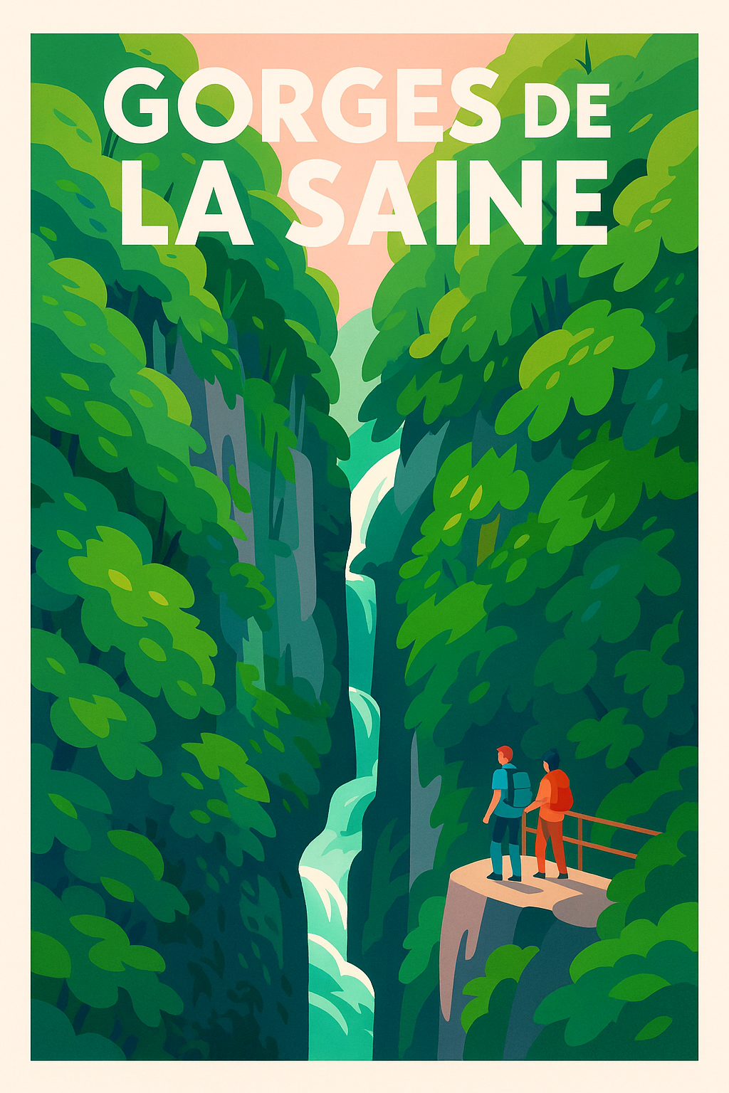 Affiche de Gorges de la Saine - Plongez au cœur de la nature sauvage du Jura
