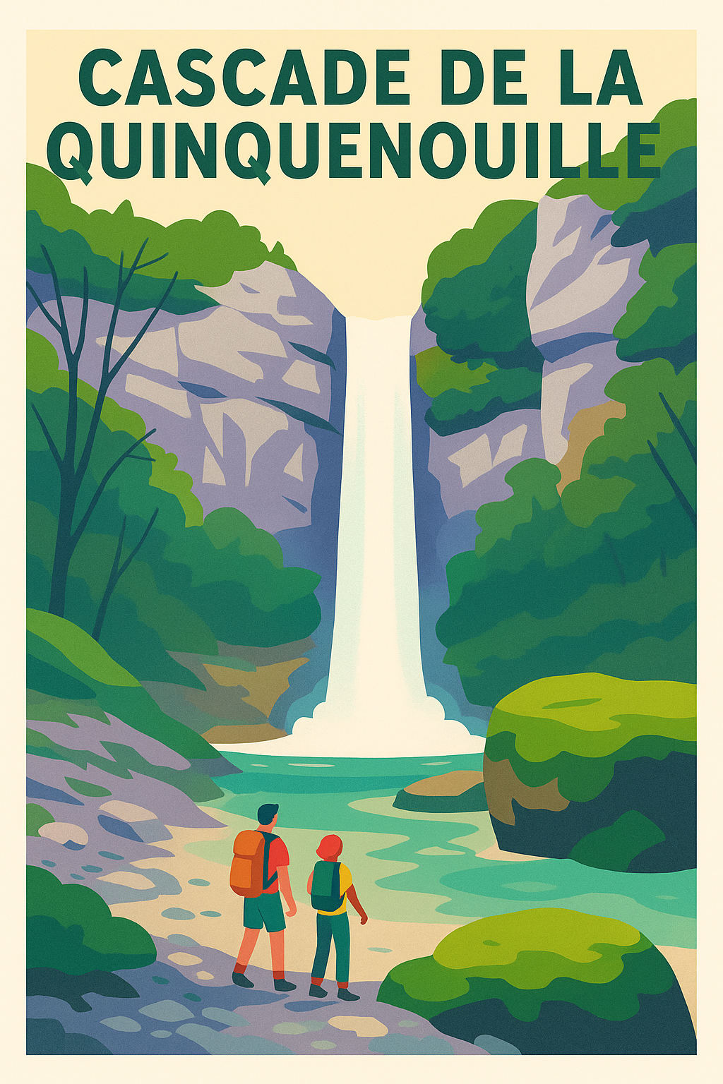 Affiche de Cascade de la Quinquenouille - L'éclat sauvage du Jura