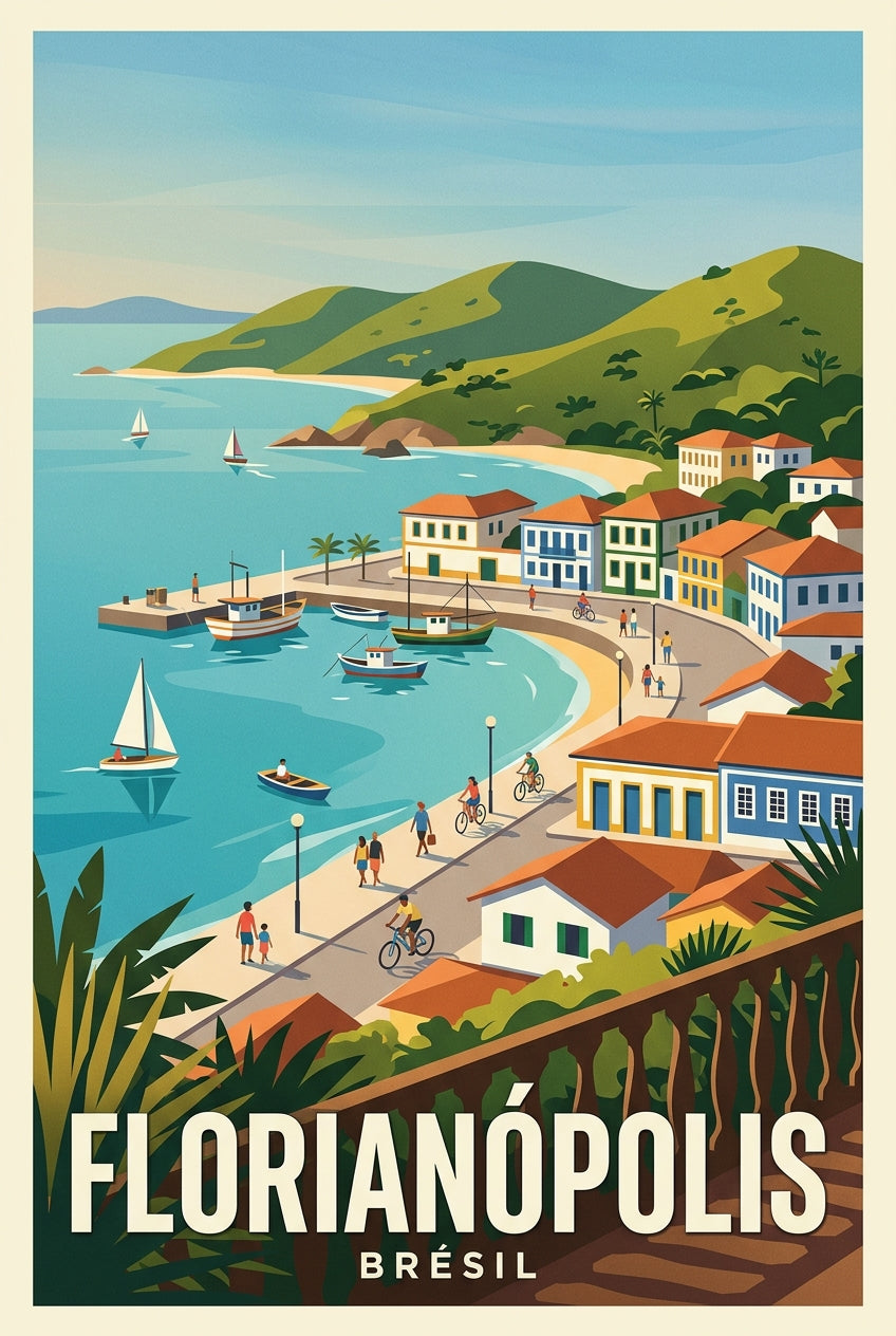 Affiche de Florianópolis, poster Brésil | Afich