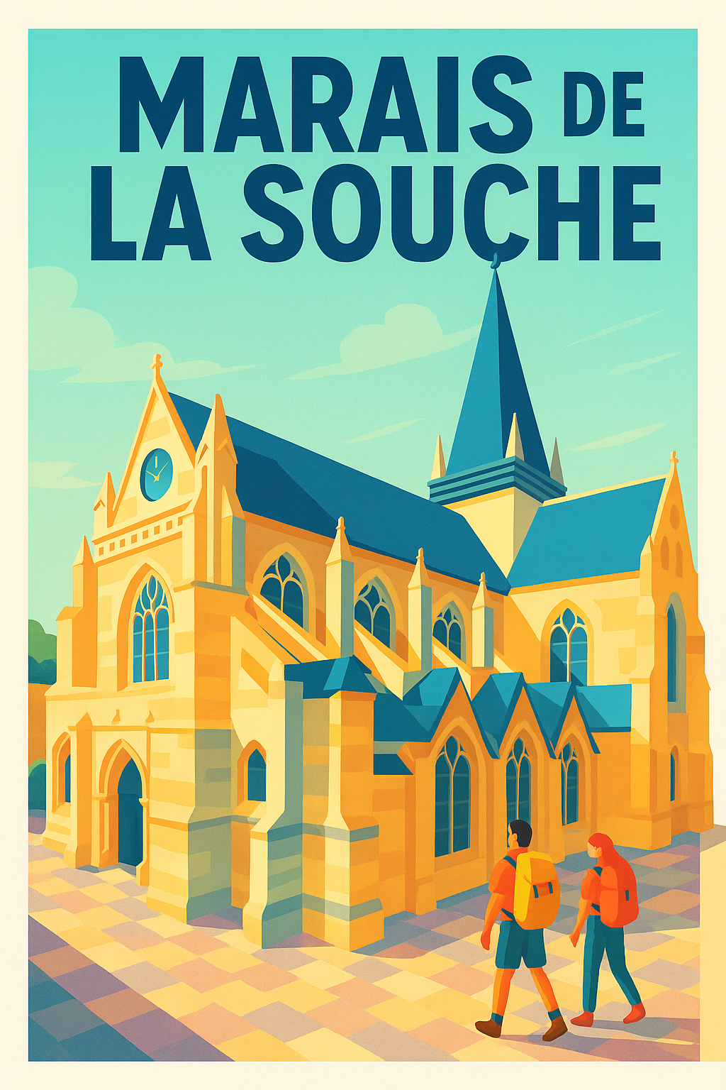 Affiche de Marais de la Souche - L'élégance gothique sous le soleil