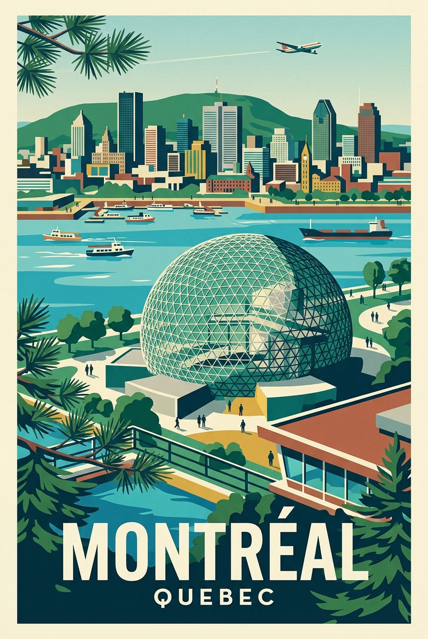 Affiche de Montréal, la Biosphère du Québec | Afich