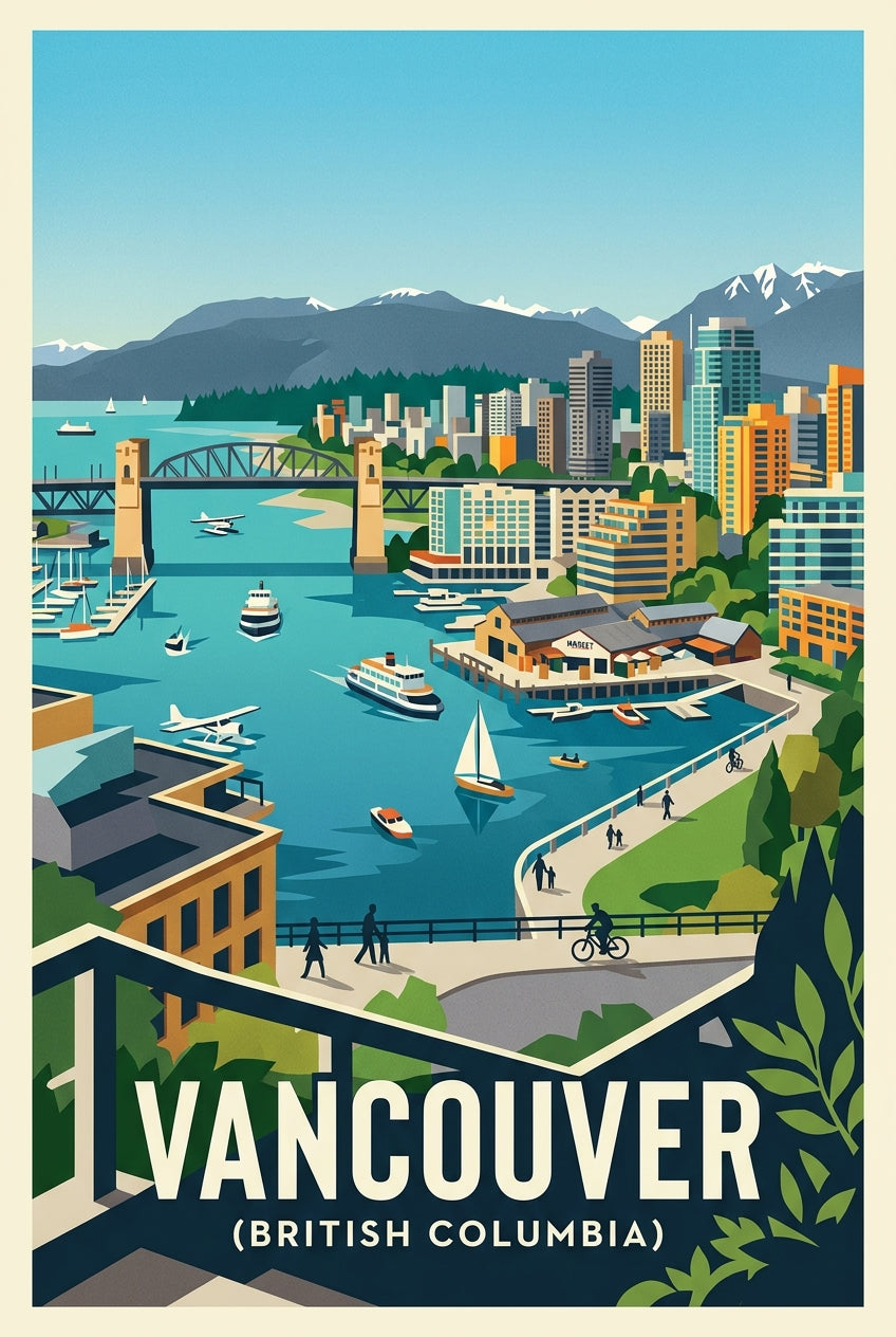 Affiche de Vancouver, poster de British Columbia | Afich