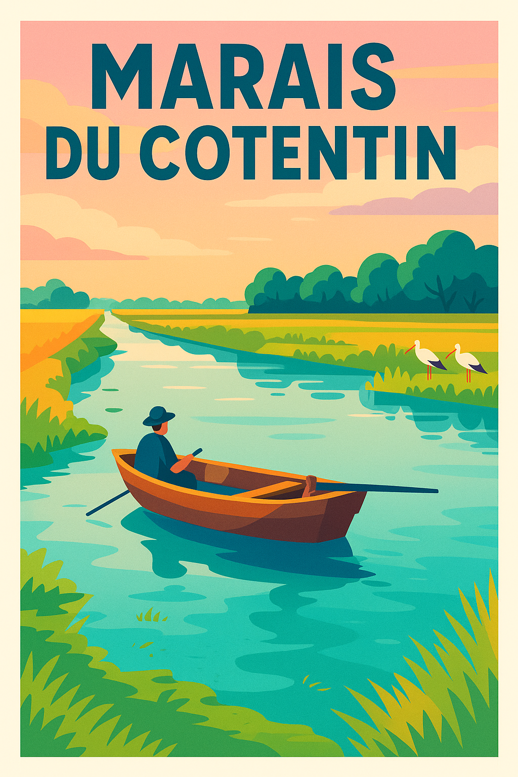 Affiche de Marais du Cotentin - Sérénité au fil de l'eau