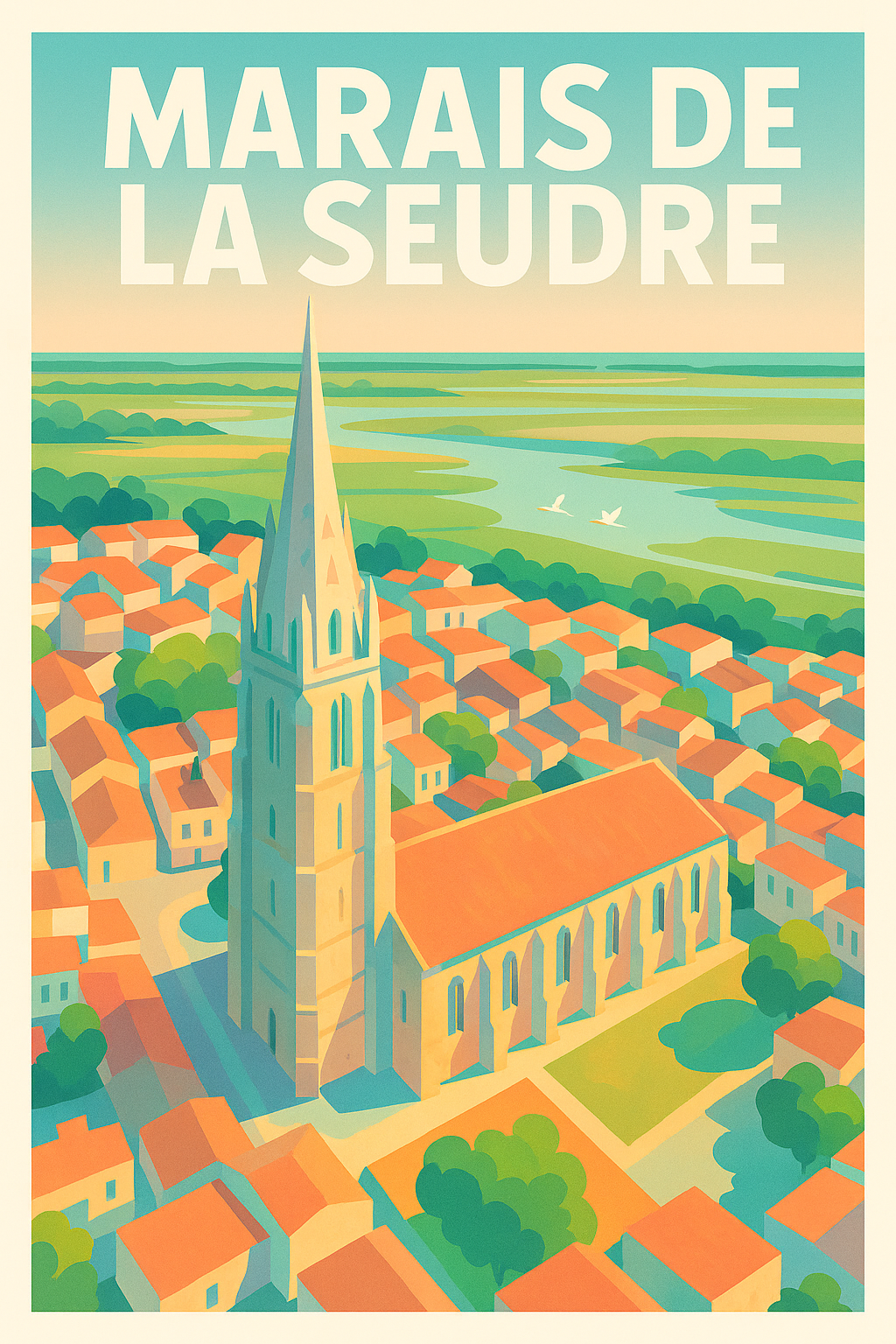 Affiche de Marais de la Seudre - Éclat Charentais et Sérénité Sauvage