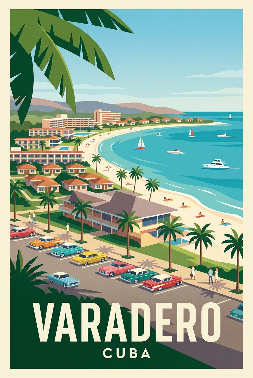 Affiche de Varadero, poster plage de Cuba | Afich