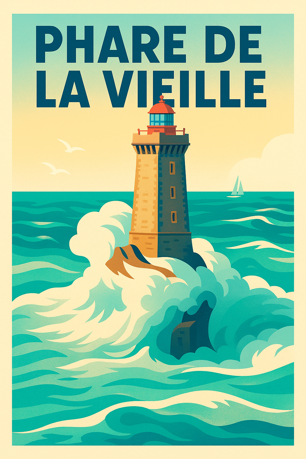 Affiche de Phare de la Vieille - L'éclat majestueux du Raz de Sein