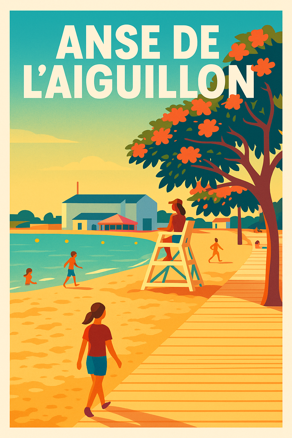 Affiche de Anse de l'Aiguillon - Douceur estivale et charme balnéaire