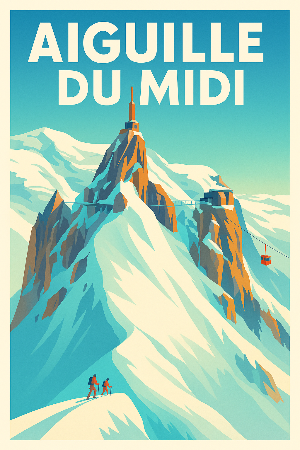 Affiche de Aiguille du Midi - Le sommet des Alpes dans votre salon