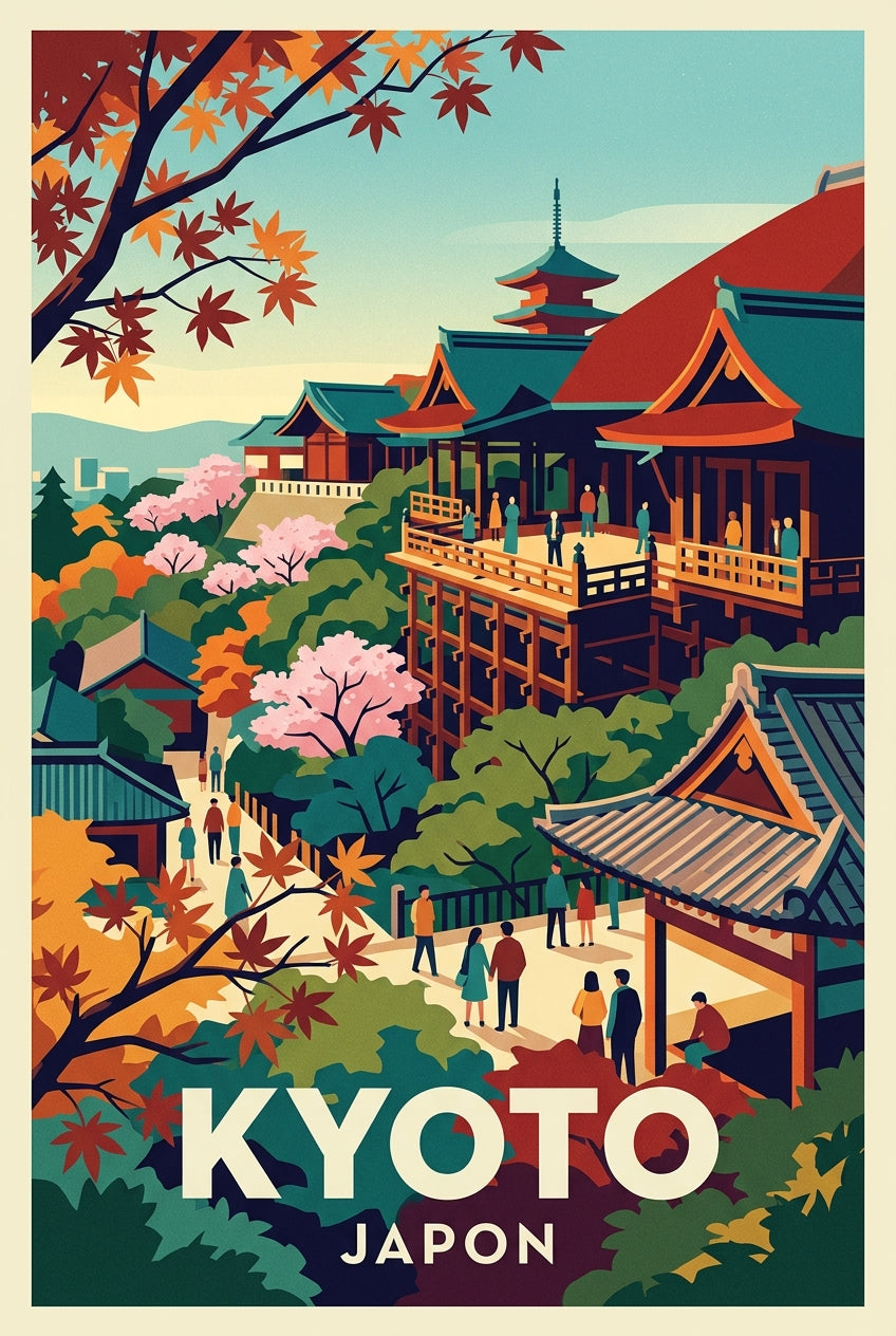 Affiche de Kyoto, Kinkaku-ji Japon | Afich