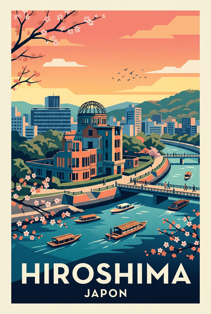 Affiche d'Hiroshima, Itsukushima Shrine | Afich