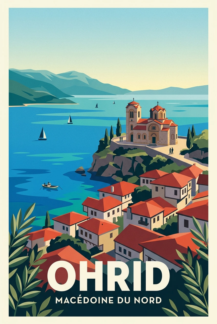 Poster d'Ohrid, Macédoine du Nord | Afich