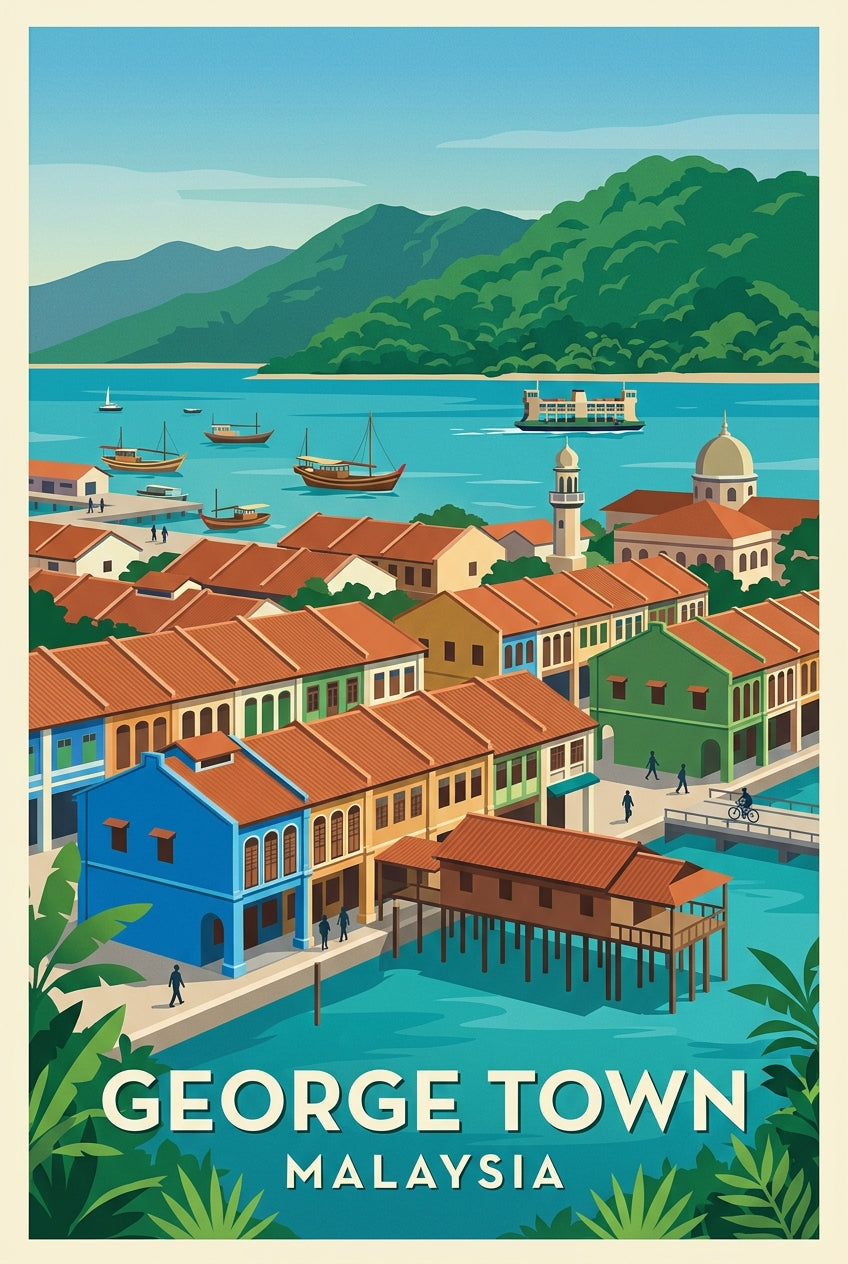 Poster de George Town, Malaisie | Afich