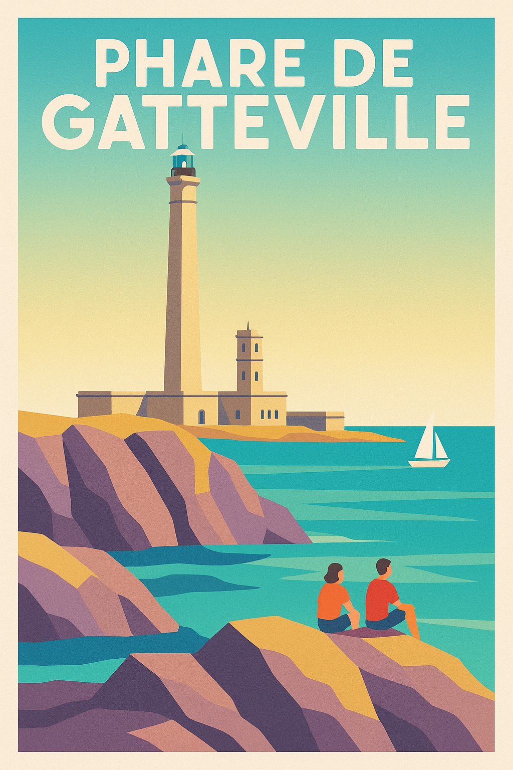 Affiche de Phare de Gatteville - Une escale lumineuse en Normandie