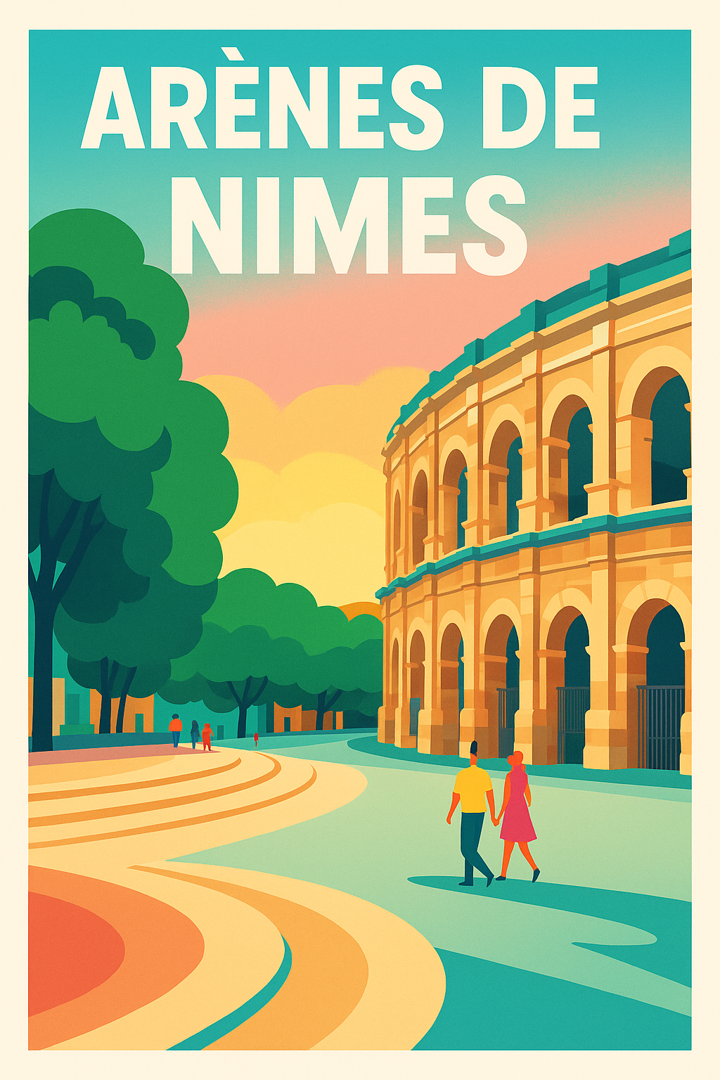 Affiche de Arènes de Nîmes - L'éclat éternel de la Rome Française