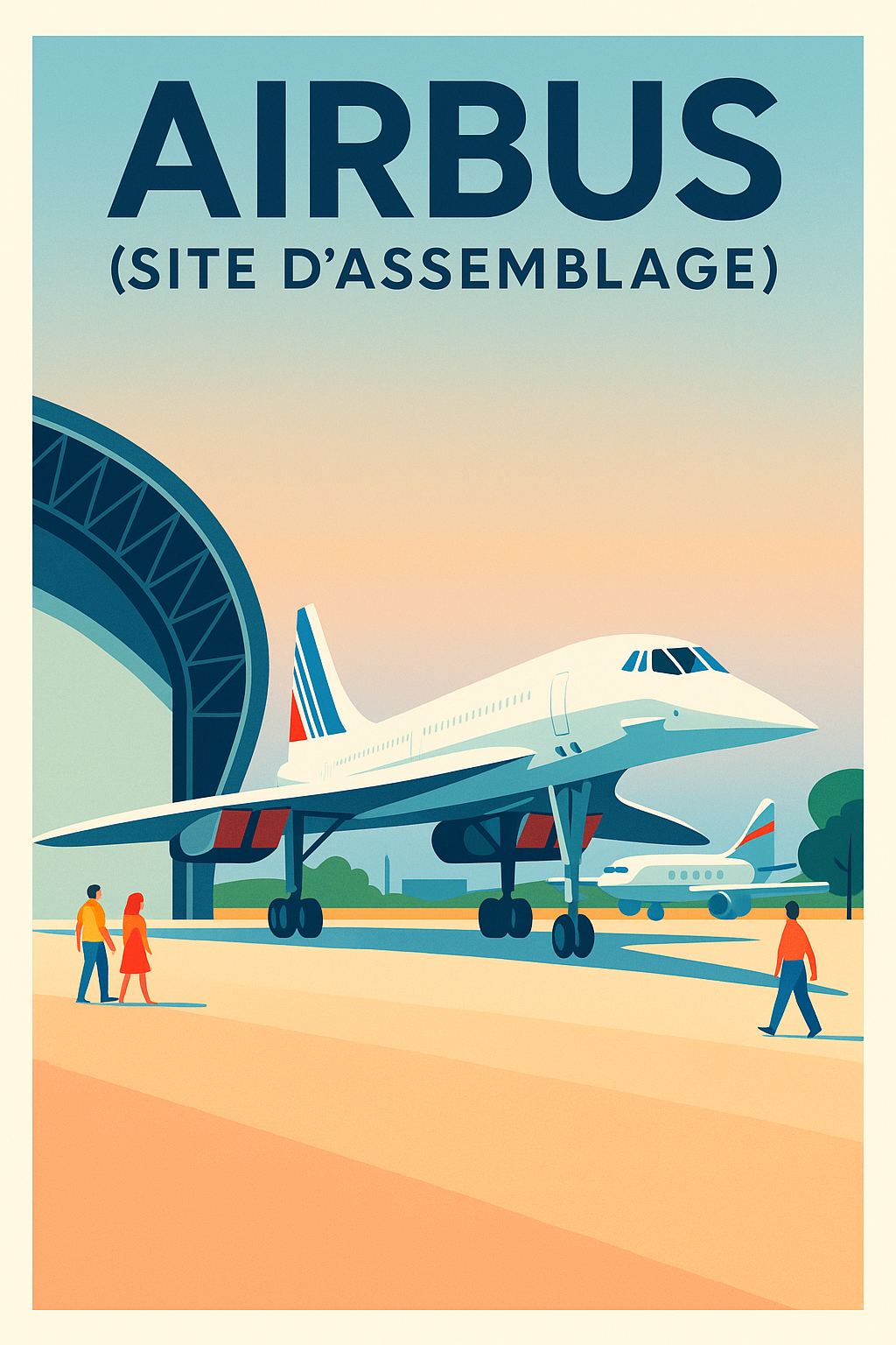 Affiche de Airbus (Site d'assemblage) - Au cœur de l'épopée aéronautique