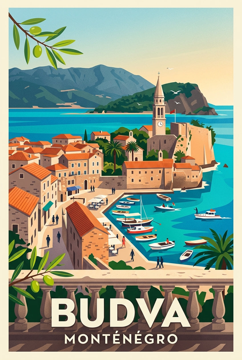 Poster de Budva, affiche Montenegro | Afich