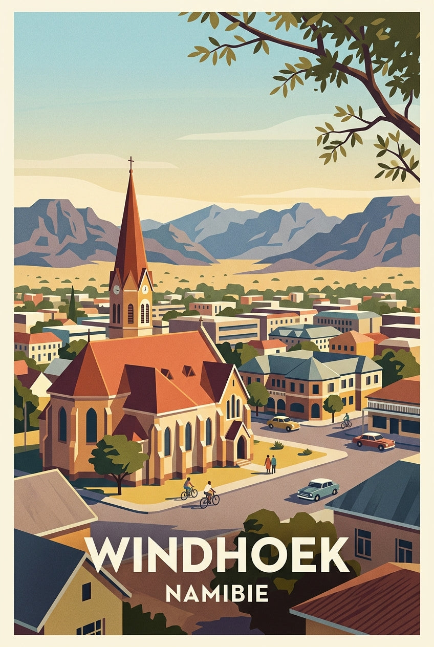 Affiche de Windhoek, Namibie | Afich