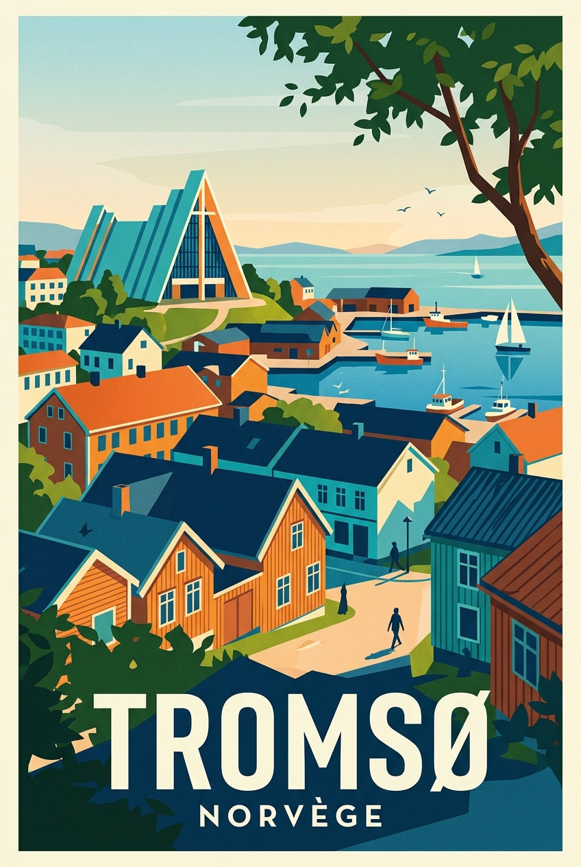 Affiche de Tromsø, Norvège vintage | Afich