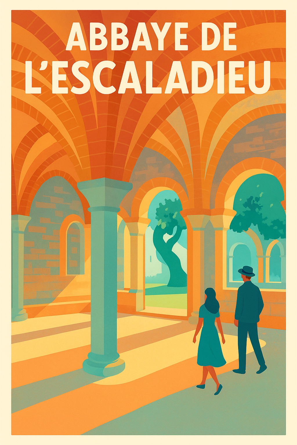 Affiche de Abbaye de l'Escaladieu - Sérénité et lumière cistercienne