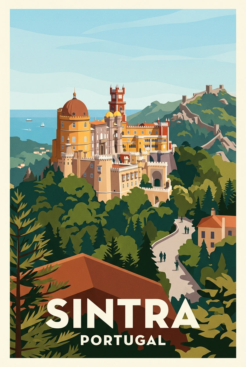 Affiche de Sintra, poster Palais de Pena | Afich