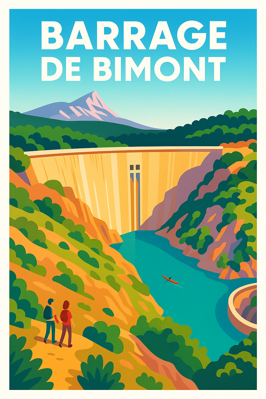 Affiche de Barrage de Bimont - L'éclat de la Provence et de la Sainte-Victoire