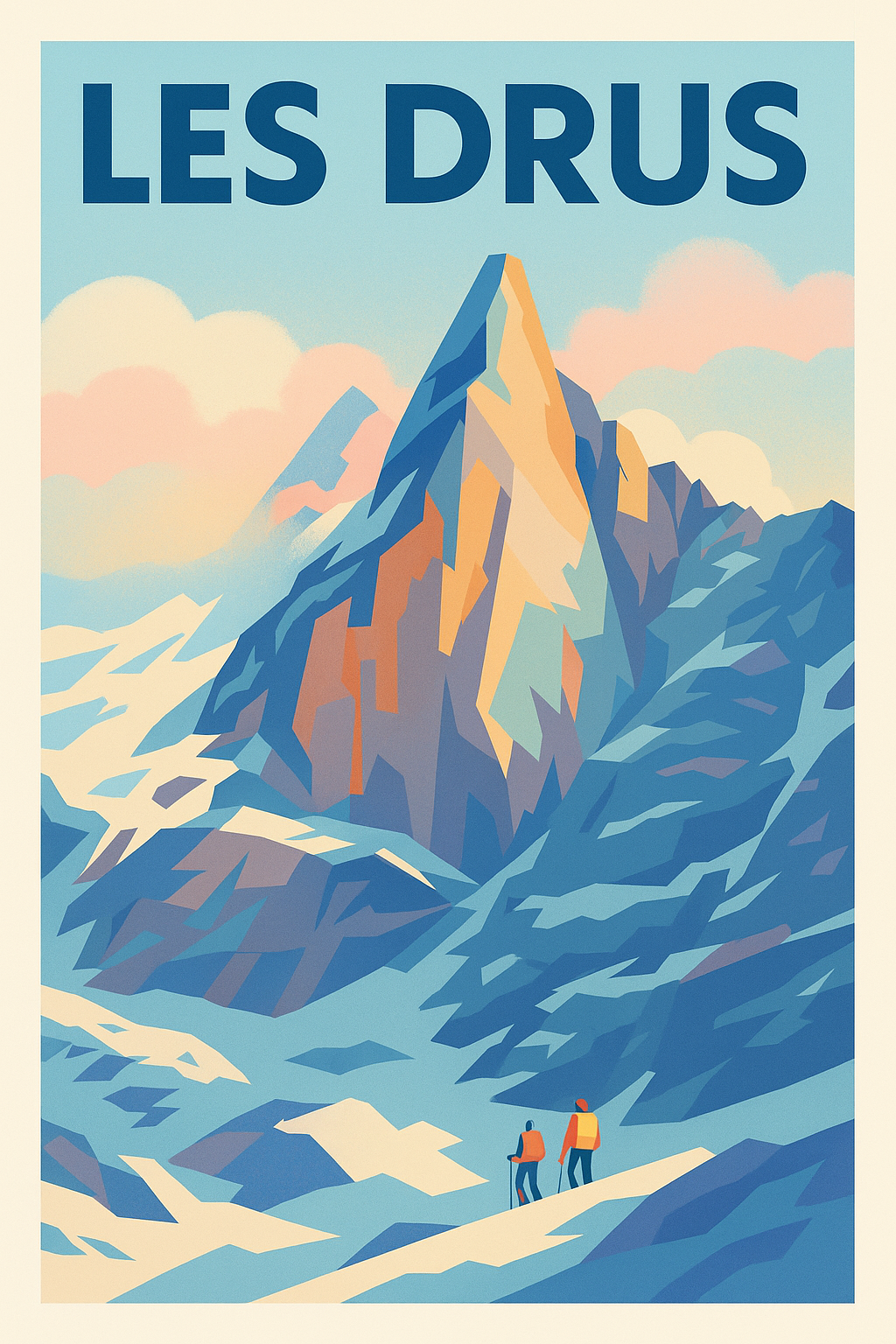 Affiche de Les Drus - Le sommet iconique du massif du Mont-Blanc