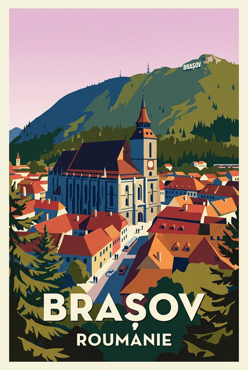 Affiche de Brașov, poster de la Roumanie | Afich