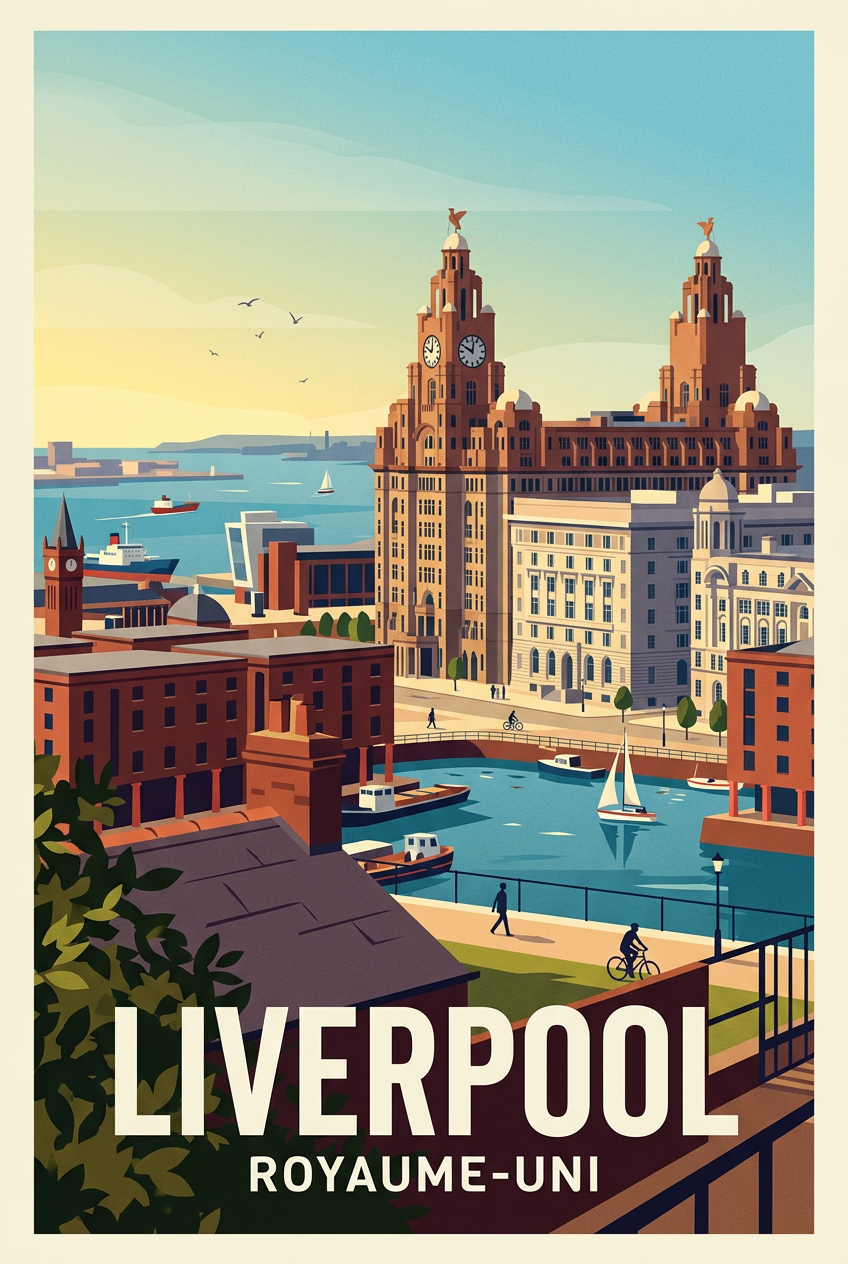 Affiche de Liverpool, Royal Liver Building | Afich
