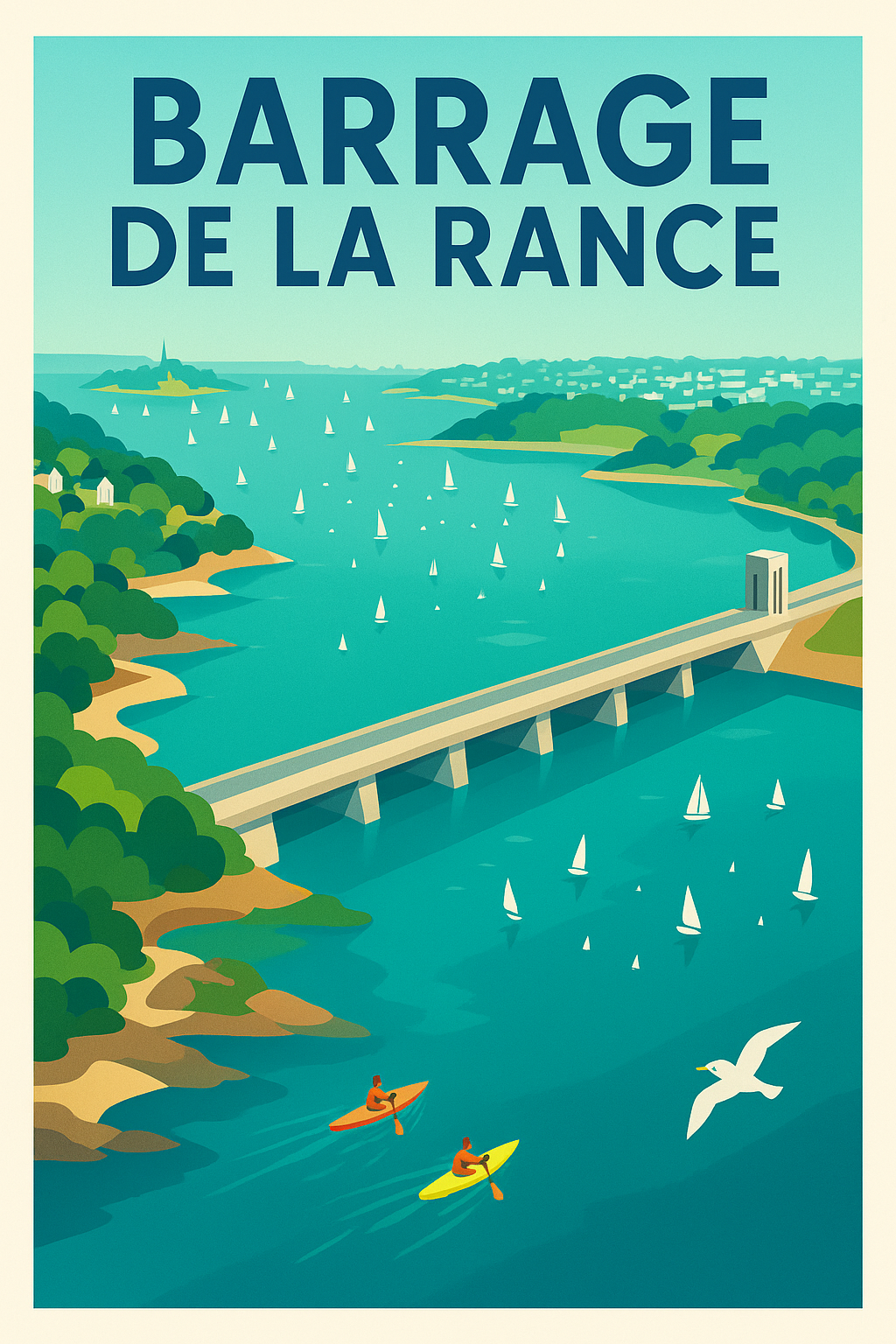 Affiche de Barrage de la Rance - L'énergie de la Bretagne entre terre et mer