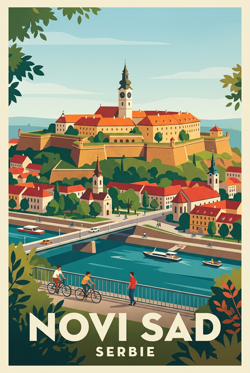 Affiche de Novi Sad, Serbie | Afich