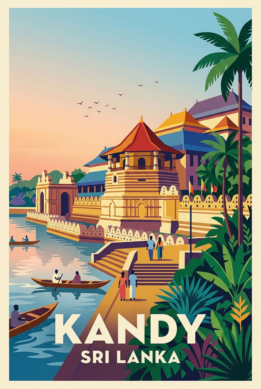 Affiche de Kandy, poster Sri Lanka | Afich